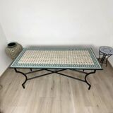 Beige rectangular mosaic table