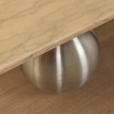 Marble Coffee Table with Ball Feet