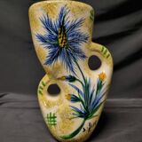 Vase J. Yell blue thistles
