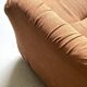 Velvet armchair in peach-orange, Steiner Paris France 1970