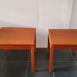 Pair of vintage coffee tables by Brodrene Andersen, Denmark 1960s