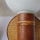 Pair of wood and rattan wall lamps 70