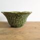 Saladier vintage chou vert en barbotine