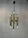 Vintage brass tubular Boulanger pendant lamp