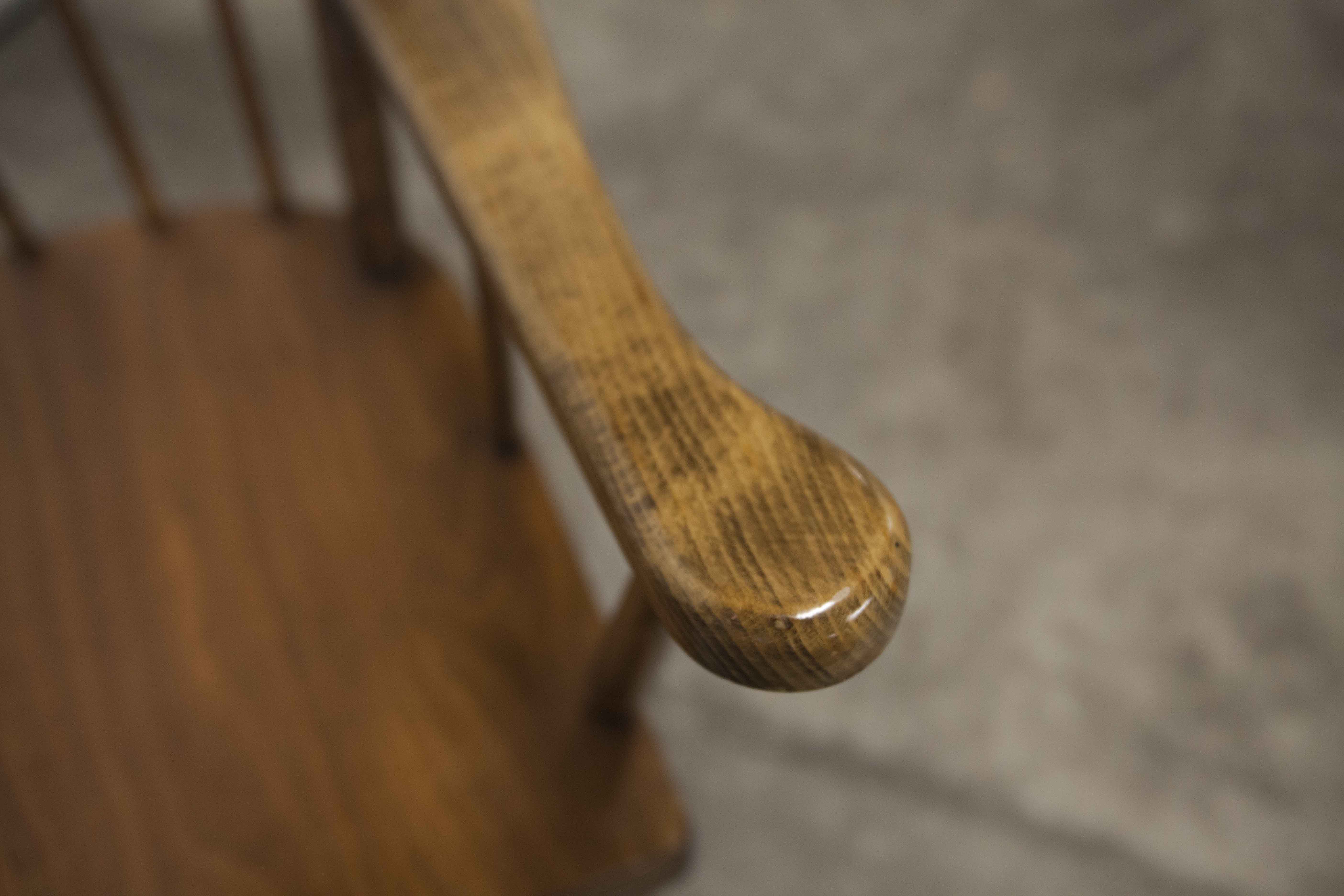 Fauteuil Baumann modèle éventail 1970 bois courbé