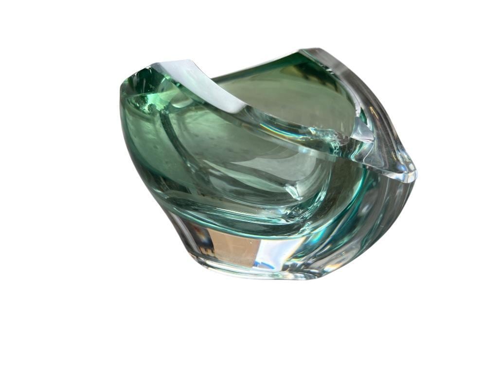 Val Saint Lambert Vintage Glass Ashtray