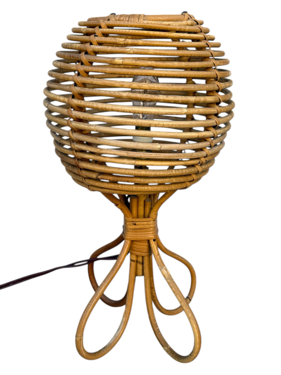 Pair of lamps in Roitn style Louis Sognot 60s