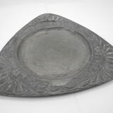 Old zinc flower pot saucer tin old zinc flower pot base