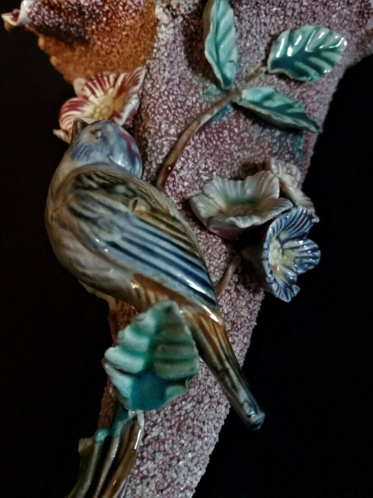 Vase bouquet cornet pink slip bird and flowers