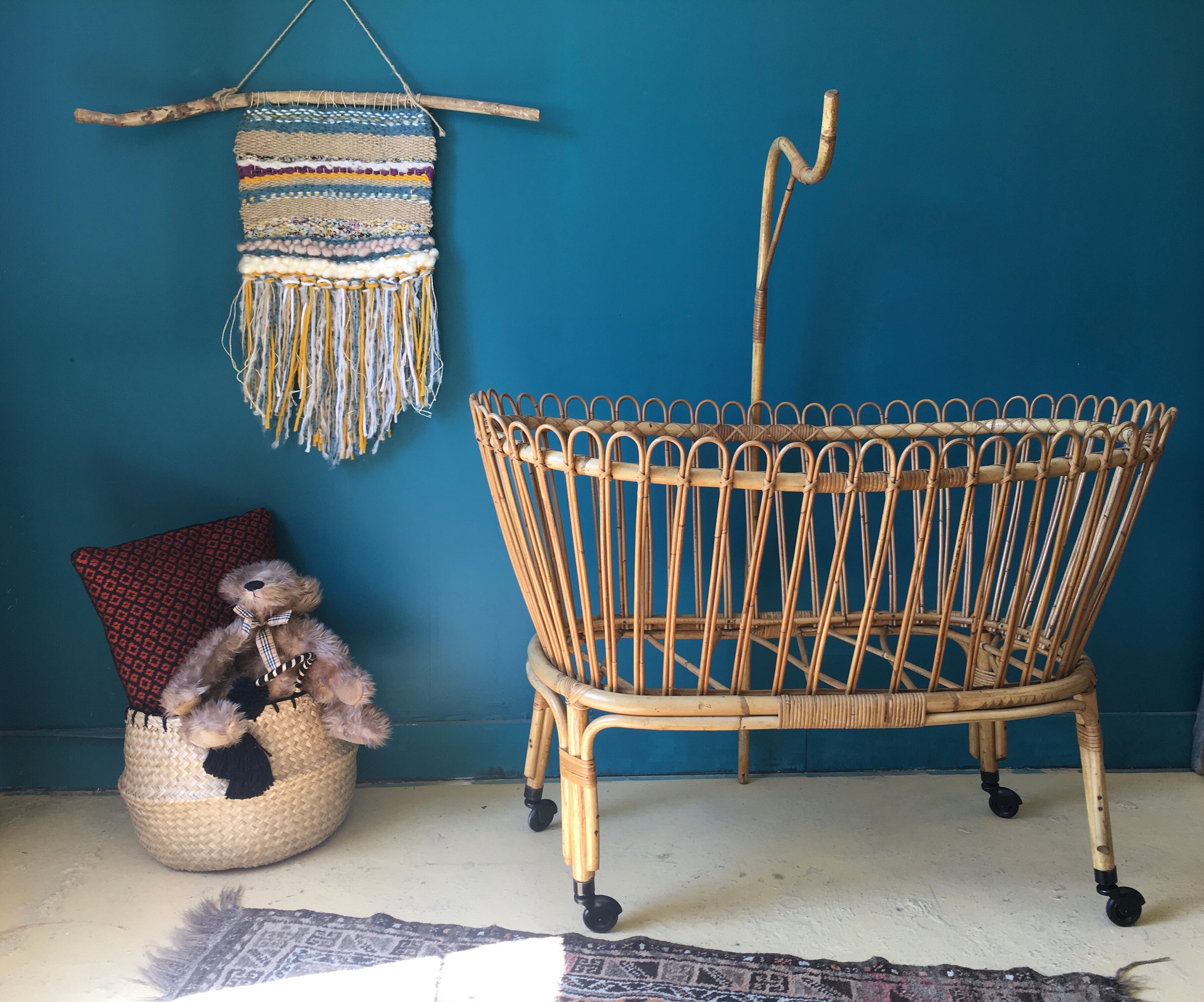 Rattan cradle