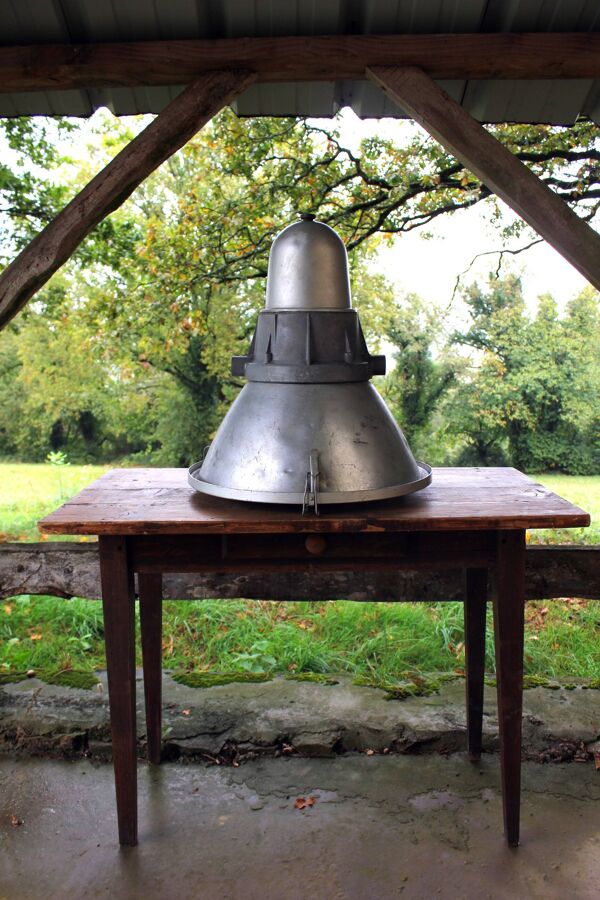 Suspension grand luminaire industriel vintage