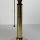 Pencil reed rattan bamboo and brass table lamp, Italy, 1970s