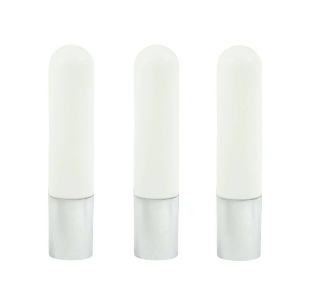 Set of 3 Mid Century Opaline Glass & Chrome Wall Lights from Limburg, 1970s