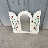 Antique shuttered mirror
