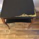 Coffee table / side table restored — Matt black & golden touches