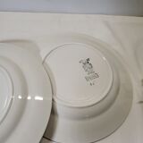 4 assiettes à dessert Sarreguemines épernay faïence vintage