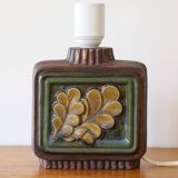 Scandinavian Ego Stengods lamp by Willi Fischer in sandstone