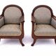 Biedermeier armchairs, Northern Europe, circa 1880.