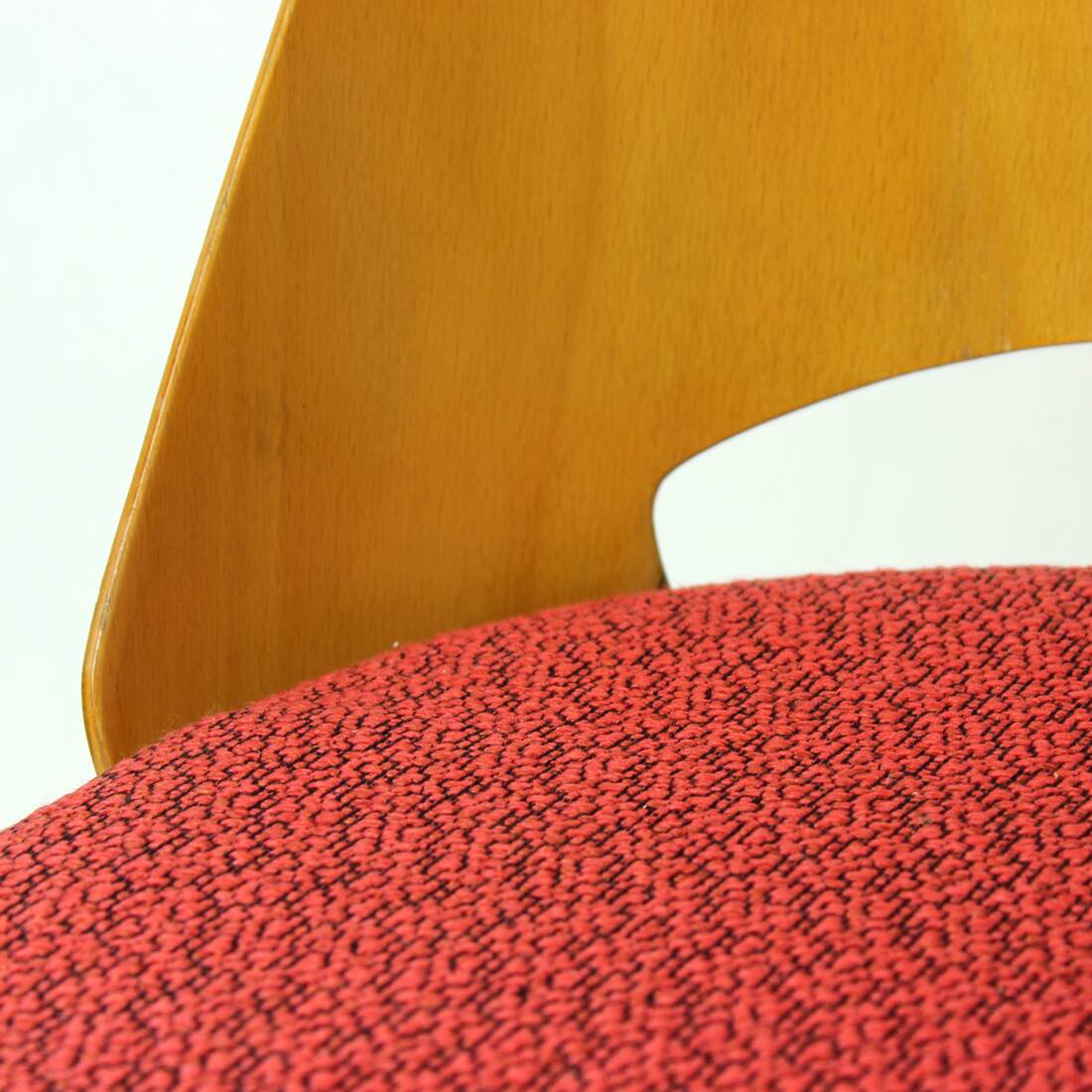 Ensemble de quatre chaises modernes en hêtre du milieu du siècle par Oswald Haerdtl pour Thonet, 1960