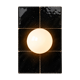 Black zellige wall light