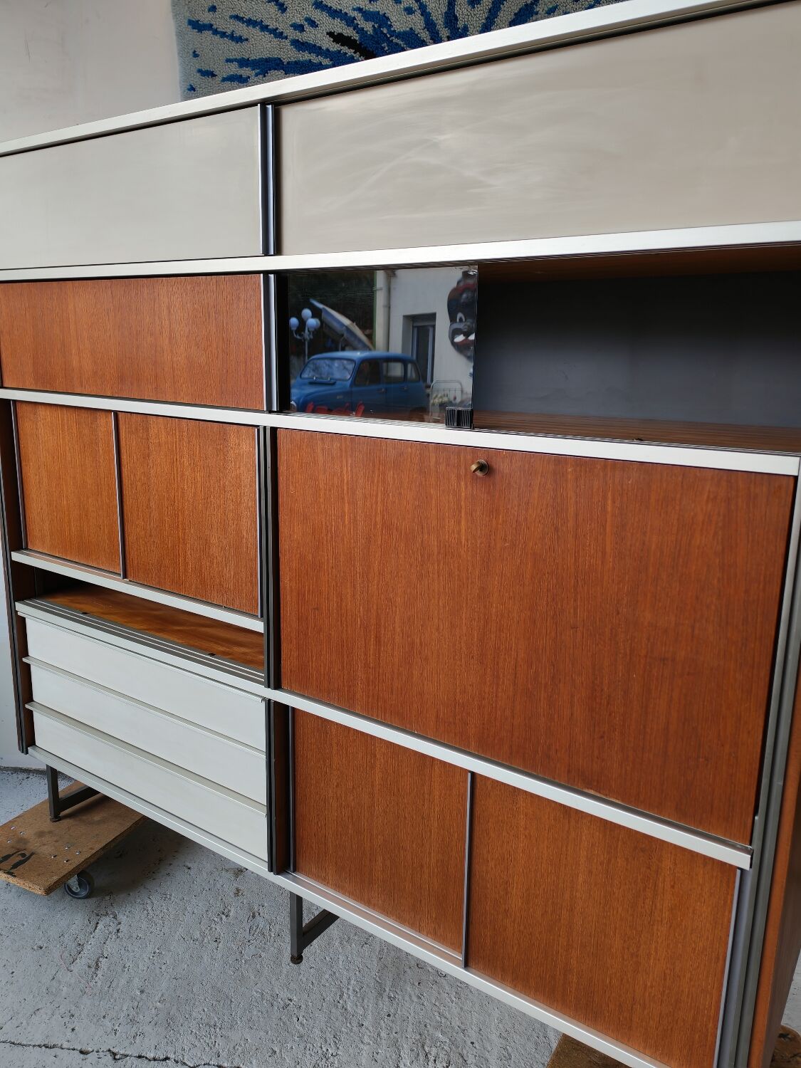 Georges Frydman Library. Signed EFA furniture.