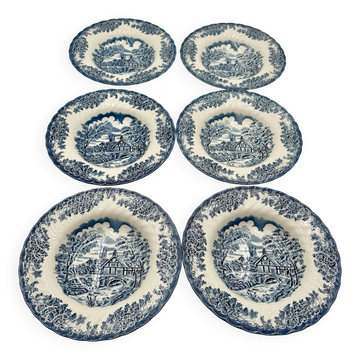 Churchill soup plates, Staffordshire, England