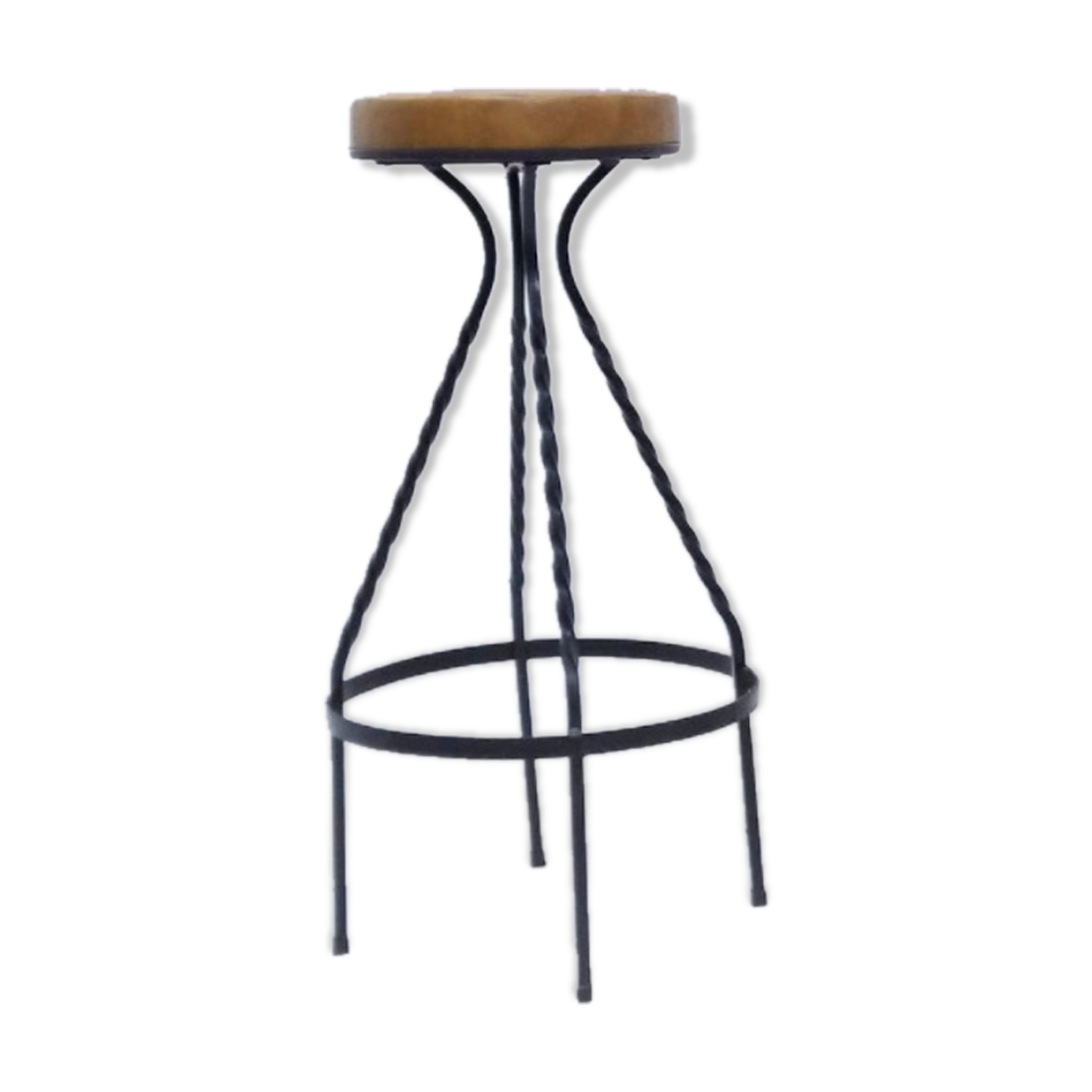 Footswith e.g. wrought iron feet and 60s vinyl seating