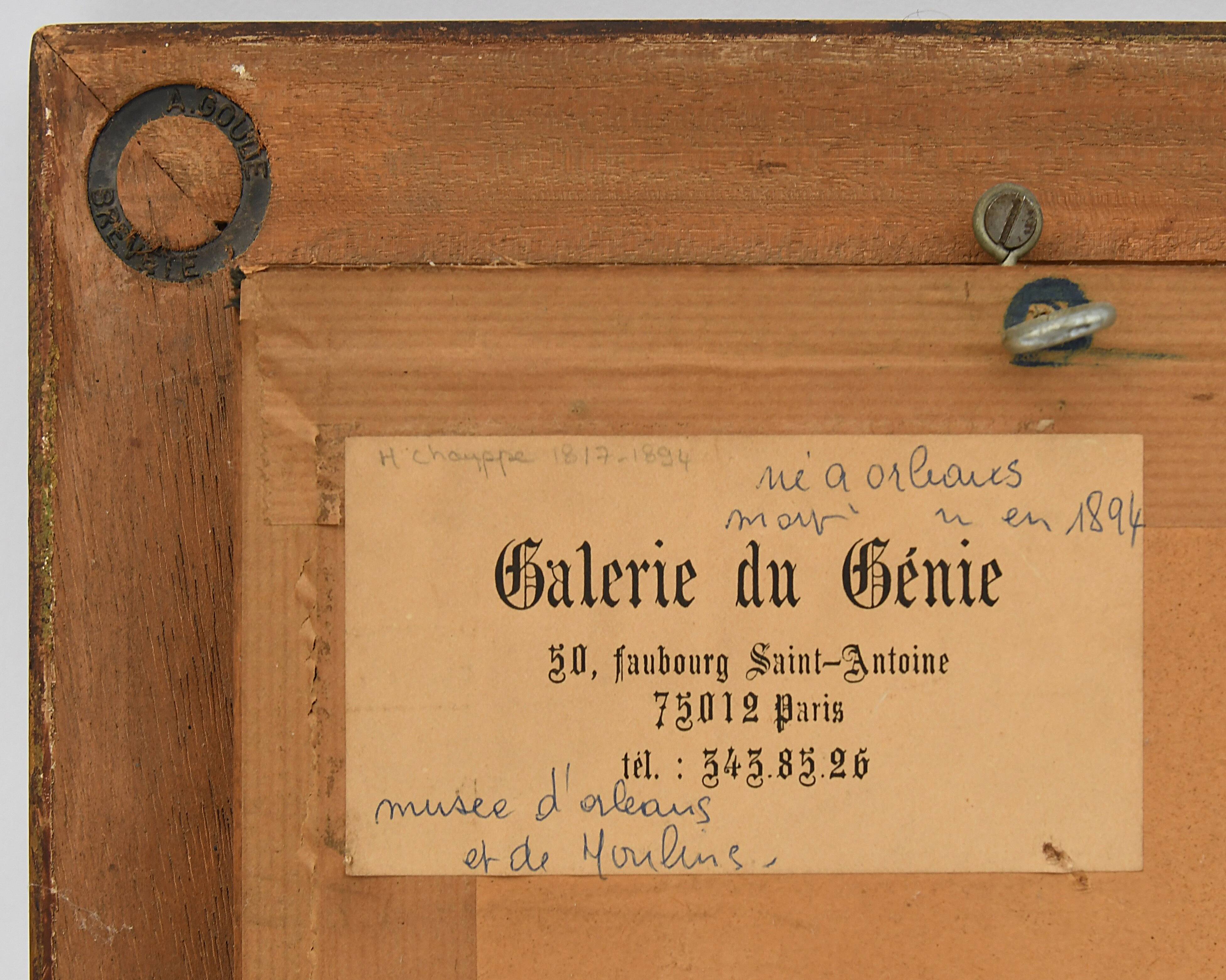 Jean Henri Chouppe (1817-1894) Watercolor - Mill near Orleans