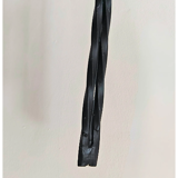 Sellette carrée en métal perforé noir attribuée à Mathieu Matégot