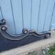 Antique carved wooden pediment