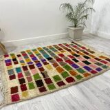 Handcrafted Moroccan Berber carpet 154 X 120 CM