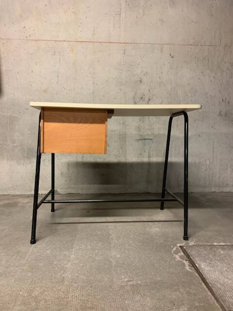 Vintage modernism desk with two drawers