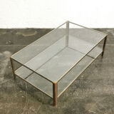 Bronze and glass coffee table 1960