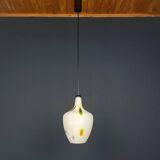 Multicoloured opaline glass pendant light from Murano by Stilnovo, Italy, 1950s.