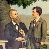 Chromolithographie éducative Allemagne 1900