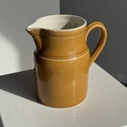 Carafe en céramique jaune Grès Kilt 1 litre H17