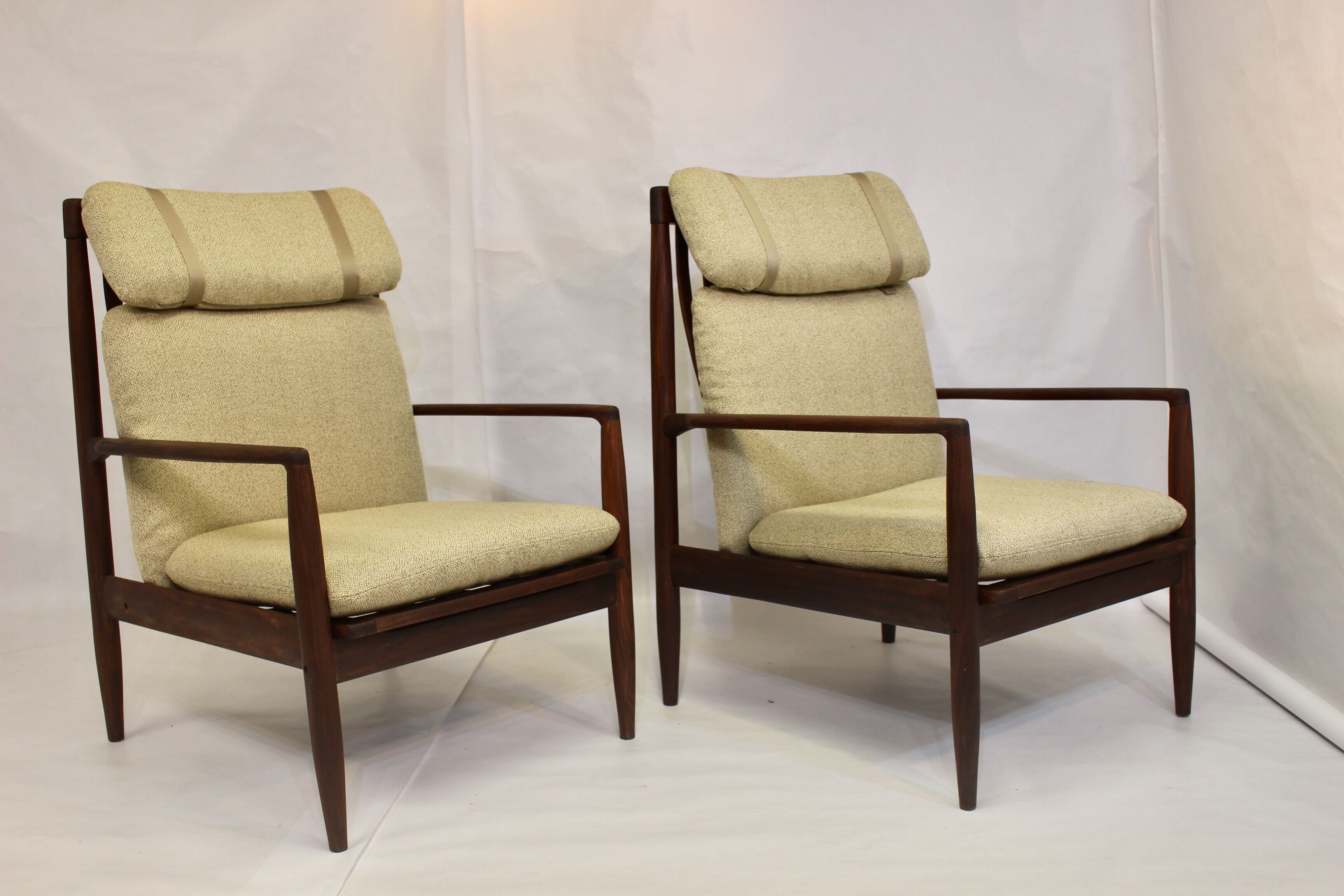 Pair of armchairs by Grete Jalk 1960 Denmark.