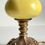 Old ceramic and bronze lamp