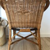 Children's armchair from the 60s, wicker