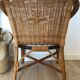 Fauteuil enfant des années 60, osier