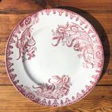 Set of 5 plates St Amandinoise model Iris