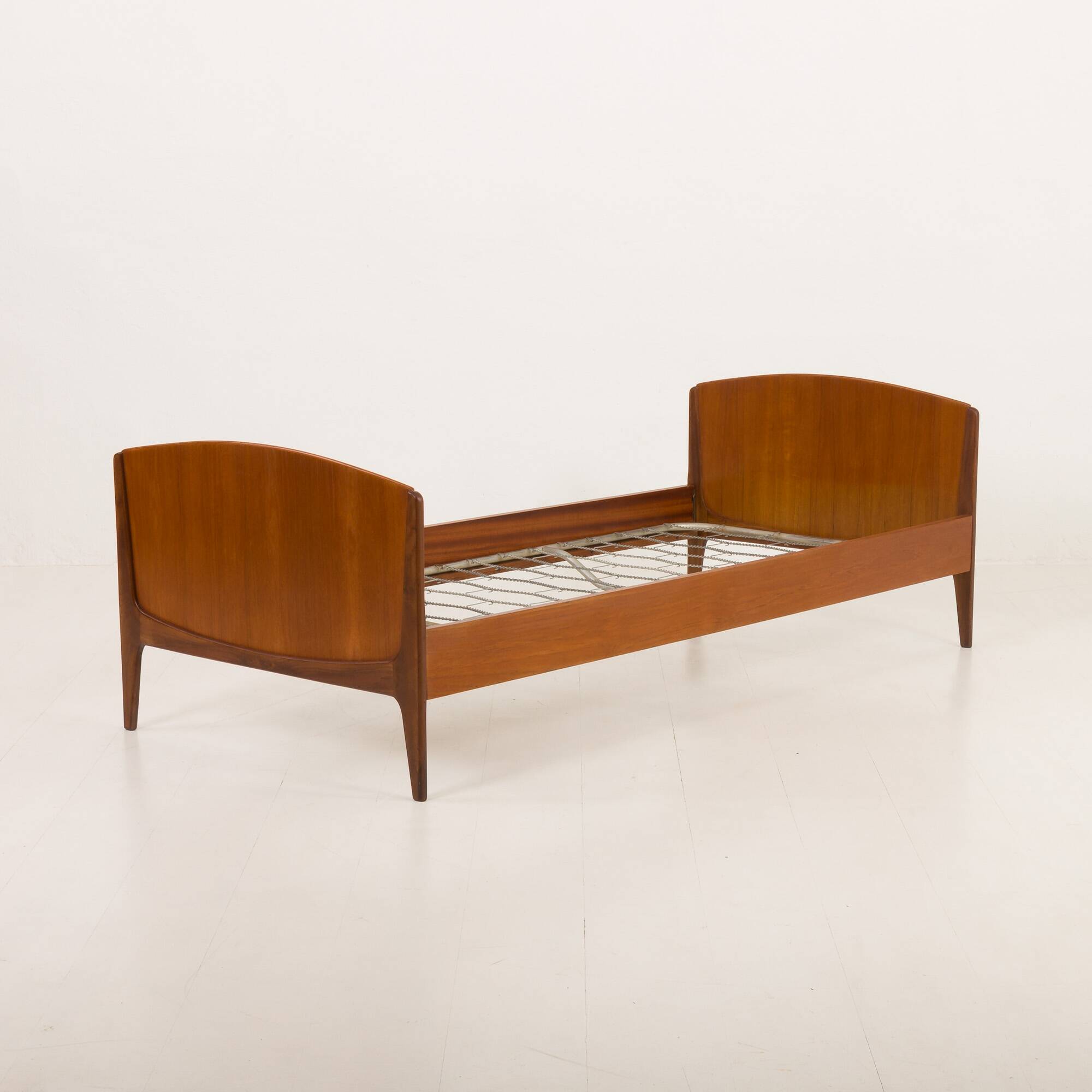 Danish mid century modern teak bed by Sidelmann Jakobsen, 1960s
