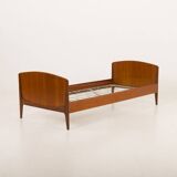 Danish mid century modern teak bed by Sidelmann Jakobsen, 1960s