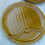 4 asparagus plates in Gien earthenware