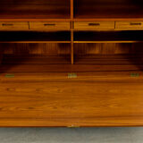 Danish Teak Highboard with Bar Compartment