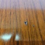 Table à manger extensible de style scandinave en noyer et ébène