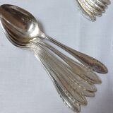 37-piece silver-plated Art Deco cutlery set
