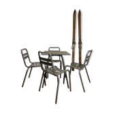 Chaises et table TOLIX