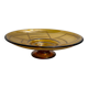 Large Art Deco amber glass bowl