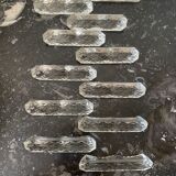 Set of 12 knife holders in cut crystal
